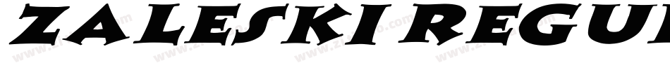 Zaleski Regular字体转换